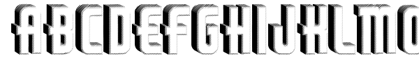 Thirties Relief font preview